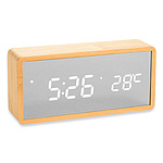 직각 LED 우드시계 (R1299)