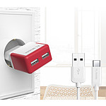 가정용 충전기 2.1A USB 2포트 C타입케이블 포함 - LTA-PTA05