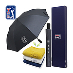 PGA 2단자동 블랙메탈 170g면사타올 세트