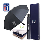 PGA 2단자동 블랙메탈 130g면사타올 세트