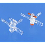 투명 공통 흡입 밸브 3 방향 PTFE