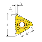 내경 나사 인서트 (60° XIR UN VKX)