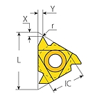 외경 나사 인서트 (60° XER G VKX)