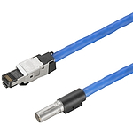 핀/핀 RJ45 철로 케이블 (HDC XX5E02 MMSRJ45-0500)