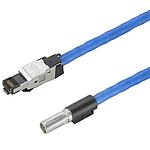 핀/핀 RJ45 철로 케이블(HDC XX6A01 MMSRJ45-0300)
