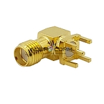 커넥터(CON. SMA(F/ Right Angle 4R PCB 15.0mm/ C-RSMF.RA4R.1)