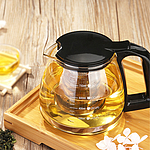 리빙그로 블랙핸들 유리 차포트