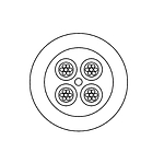 Huber+Suhner M12 철로 케이블(IE-C5DB4RE0005E20E20-E)