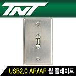 USB 2.0 스텐 월 플레이트 젠더 (NM-TNT115)
