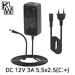 12V 3A SMPS 어댑터 (KW-A1230B)