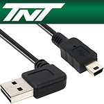USB2.0 양면인식 ㄱ형 Mini 5핀 케이블 (NM-TNTR08)