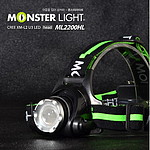 XM-L2 U3 LED 줌 헤드랜턴 (ML2200HL)