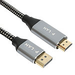 고급형 DP 1.2 to 4K HDMI 2.0 메탈 케이블 (PL-DPHDMI-0S)