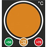 가역성 온도테이프 Traffic Light 50-70℃