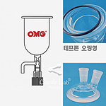 2구 콕크부 비어커 환저형 반응조세트 경사형 (오링형)