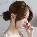 C컬 옆머리 똑딱이 부분가발