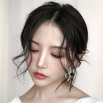 S컬 옆머리 똑딱이 부분가발