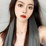 그라데이션 컬러 브릿지 헤어피스