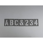 약 152mm/46매 세트 스텐실 플레이트(플라스틱)