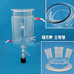 3구 콕크부 이중자켓 GL-PTFE 커넥터 경사형 (오링형)