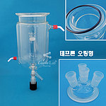 4구 콕크부 이중자켓 GL-PTFE 커넥터 경사형 (오링형)