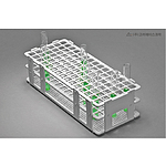 Bel-Art No-Wire PP Test Tube Rack (White)