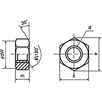 육각 너트(2종)(철/크로메이트)