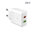 Q2Y 33W PD 듀얼 고속충전기 (SKY-Q2Y 33W PPS PD)