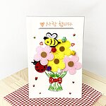 펠트 꽃파츠 카드액자 만들기 (4인용)