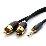 스테레오 (M) to 2RCA (M) 메탈 케이블 (CM-SRB)