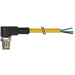 M12 male 90° A-cod. with cable