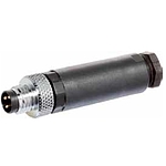 M8 male 0° A-cod. screw terminal