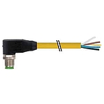 M12 male 90° A-cod. with cable