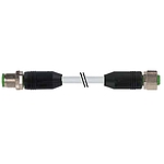 M12 male 0° / M12 female 0° A-cod.