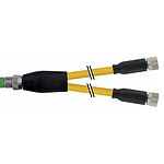 Y-Distributor M8 male / M8 female 0° A-cod.