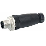 M12 male 0° A-cod. screw terminal