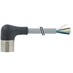 M23 female 90° with cable