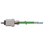 RJ45 Push Pull male 0° with cable AIDA
