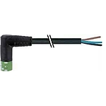 MQ15-X-Power female 90°left, with cable