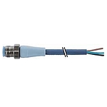 M12 male 0° A-cod. with cable F&B Pro