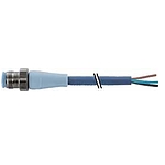 M12 male 0° A-cod. with cable F&B Pro