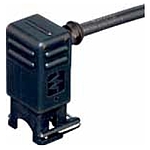 Valve plug MJC 90° with cable LED V2A