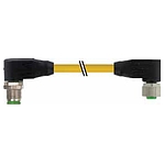 M12 male 90° / M12 female 90° A-cod.