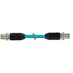 M12 male 0° / male 0° X-cod. shielded