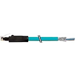 RJ45 male 0° shielded with cable, Gigabit