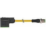 M12 male 0° A-cod. / MSUD valve plug A-18mm