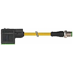M12 male 0° A-cod. / MSUD valve plug A-18mm