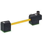 M12 male on top A-cod. / MSUD double valve A-18mm
