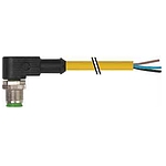 M12 male 90° A-cod. with cable Lite