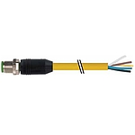 M12 male 0° A-cod. with cable Lite